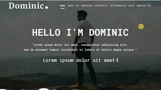 DOMINIC | PORTFOLIO WEBSITE TEMPLATE | GUARDIANS OF IT