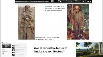 Was Olmsted the Father of Landscape Architecture & the origin of the term landscape architect? Q&A-4