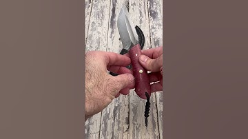 San mai Hunter with Stabilized Curly Maple.