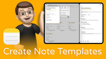 Create Templates in Notes on iPad