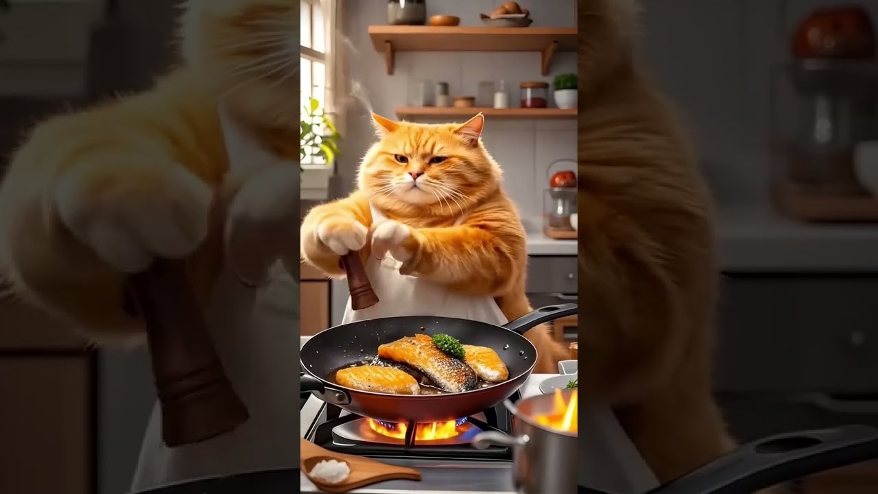 Orange Cat Let S Play Something More Challenging Today Orangecat Aivideo Funnycat Catlovers Aicat