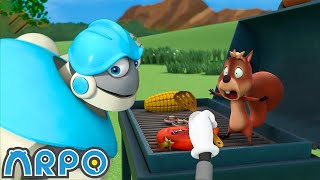 Disaster at the BBQ 🫕 ARPO Kids Cartoons | Videos for Kids | Animation Compilation
