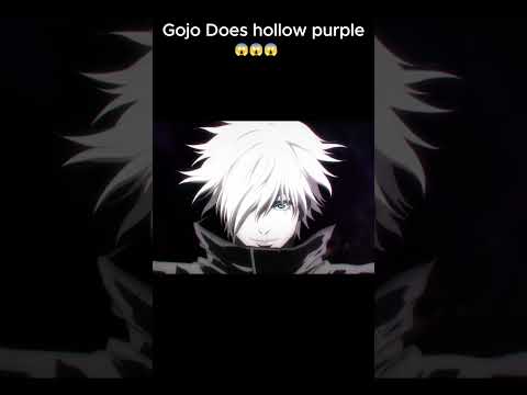 Gojo Uses Hollow Purple for the first time #jjk #hollowpurple