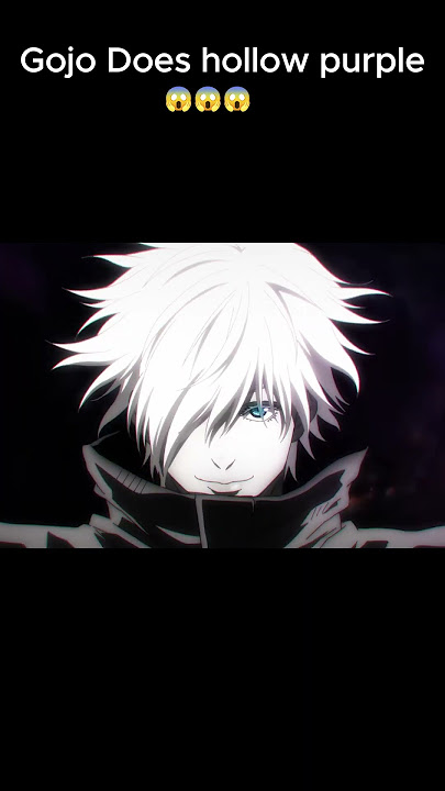 Gojo Uses Hollow Purple for the first time #jjk #hollowpurple