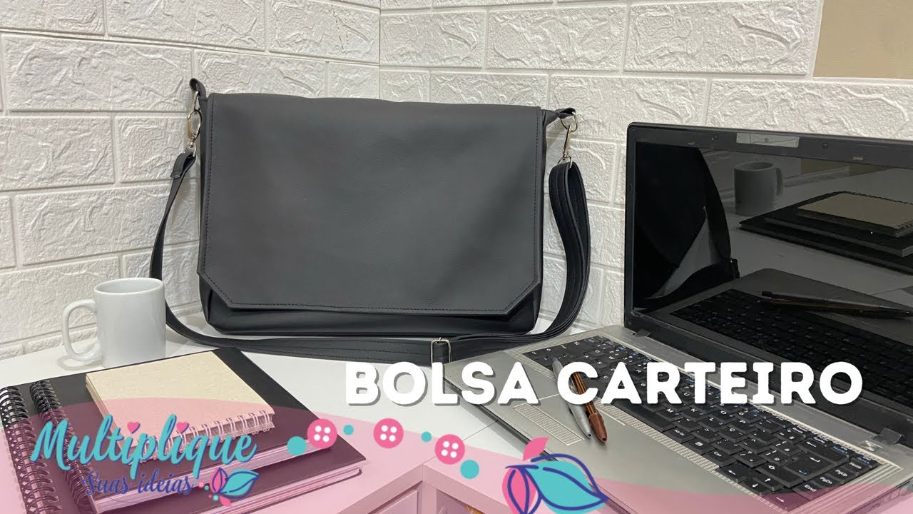 Bolsa Carteiro - Aula Gratuita - Costura Criativa DIY