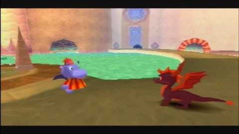 Spyro 2 Gateway to Glimmer Walkthrough Part 40 - Shady Oasis [2-2]