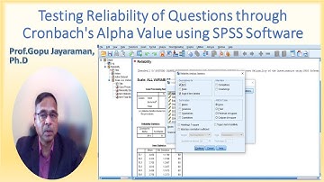 Testing Reliability of Questions using SPSS Software