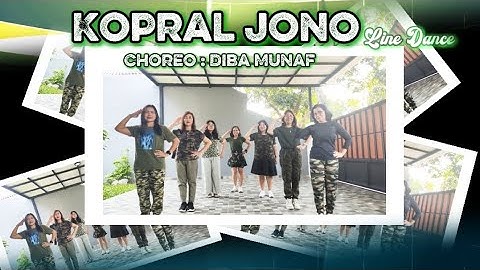 KOPRAL JONO LINE DANCE|| IMPROVER|| CHOREO: DIBA MUNAF