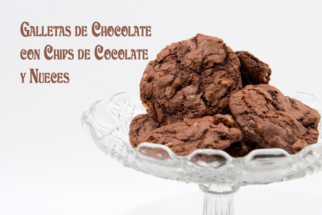 Galletas de Chocolate con Chocolate Chips y Nueces