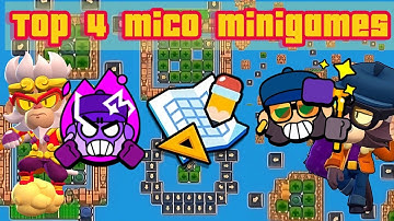 Top 4 Mico Minigames in Map Maker #brawlstars