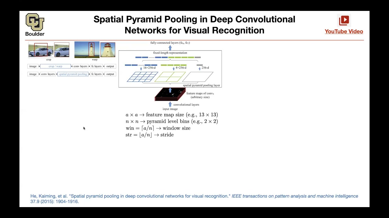 Spatial Pyramid Pooling (Q&A) | Lecture 35 (Part 3) | Applied Deep Learning (Supplementary)