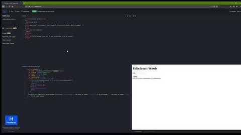 Find Palindrome using JavaScript in JSFiddle