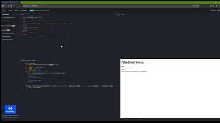 Find Palindrome using JavaScript in JSFiddle