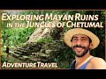 Exploring mysterious mayan ruins in chetumals jungles  oxtankah  riviera maya travel vlog