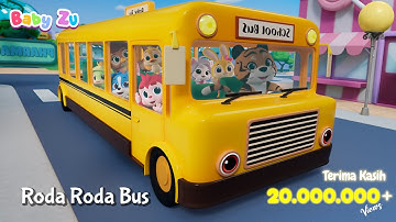Roda Roda Bis ♪ Wheels On The Bus Indonesia ♪ Naik Bis Keliling Kota ♪ BabyZu