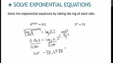 103 Solve Exponential Equations (4.5)