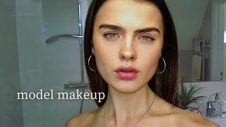 10 step "no-makeup" makeup as a model