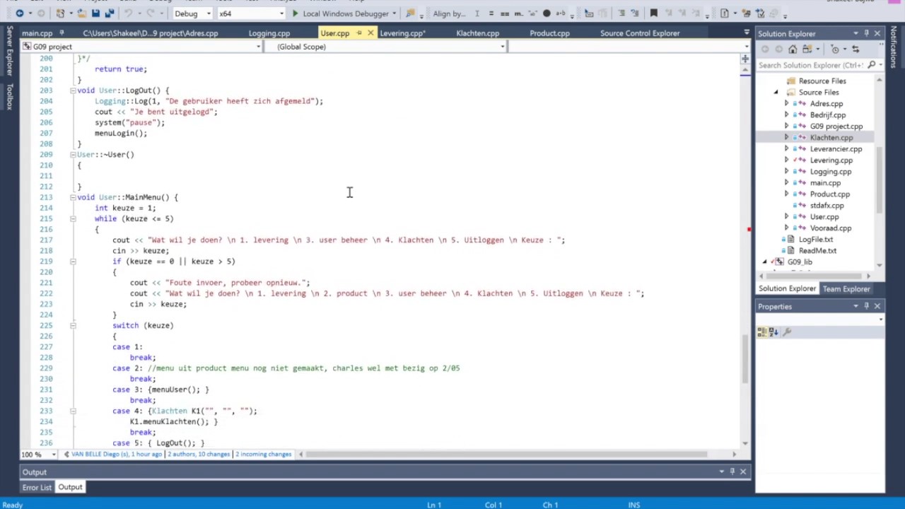 Sprint Computer Programming Sprint 1, Demo 1 - SOFTWARE PROJECT I Groep 9 - YouTube