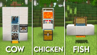 3 EASY Food Farms For Beginners 1.19+ Minecraft Bedrock MCPE 2022