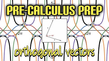 Pre-Calculus Prep: Are the Vectors Parallel, Orthogonal, or Neither?