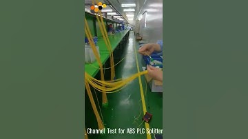 How the channel is tested for the PLC Splitter?