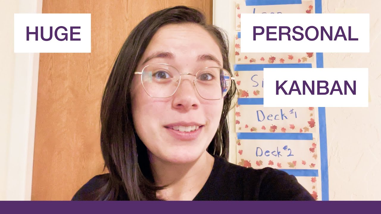 How to Make a Giant KanBan Board for Personal Project Management using Painters Tape! | Life KanBan