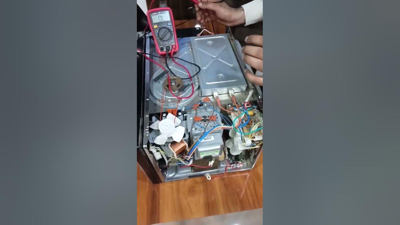 How to check parts and components of microwave oven in hindi 
