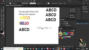 3 cách tô màu gradient cho text trong Illustrator giữ nguyên font