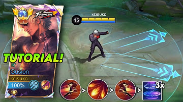 GLOBAL GUSION BEST COMBO AND BUILD 2025 FULL TUTORIAL!! (pls try) - Mobile Legends