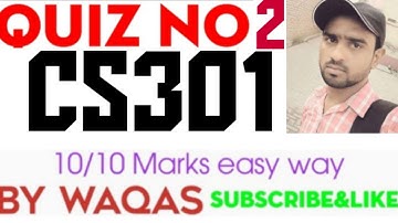 cs301 quiz 2 fall 2021|ccs301 quiz 2 solved|CS301 Quiz 2 2022|CS301 Quiz 2 Solution 2022|CS301 Quiz2