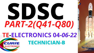 SDSC TECHNICIAN B ELECTRONICS 2022 PART 2