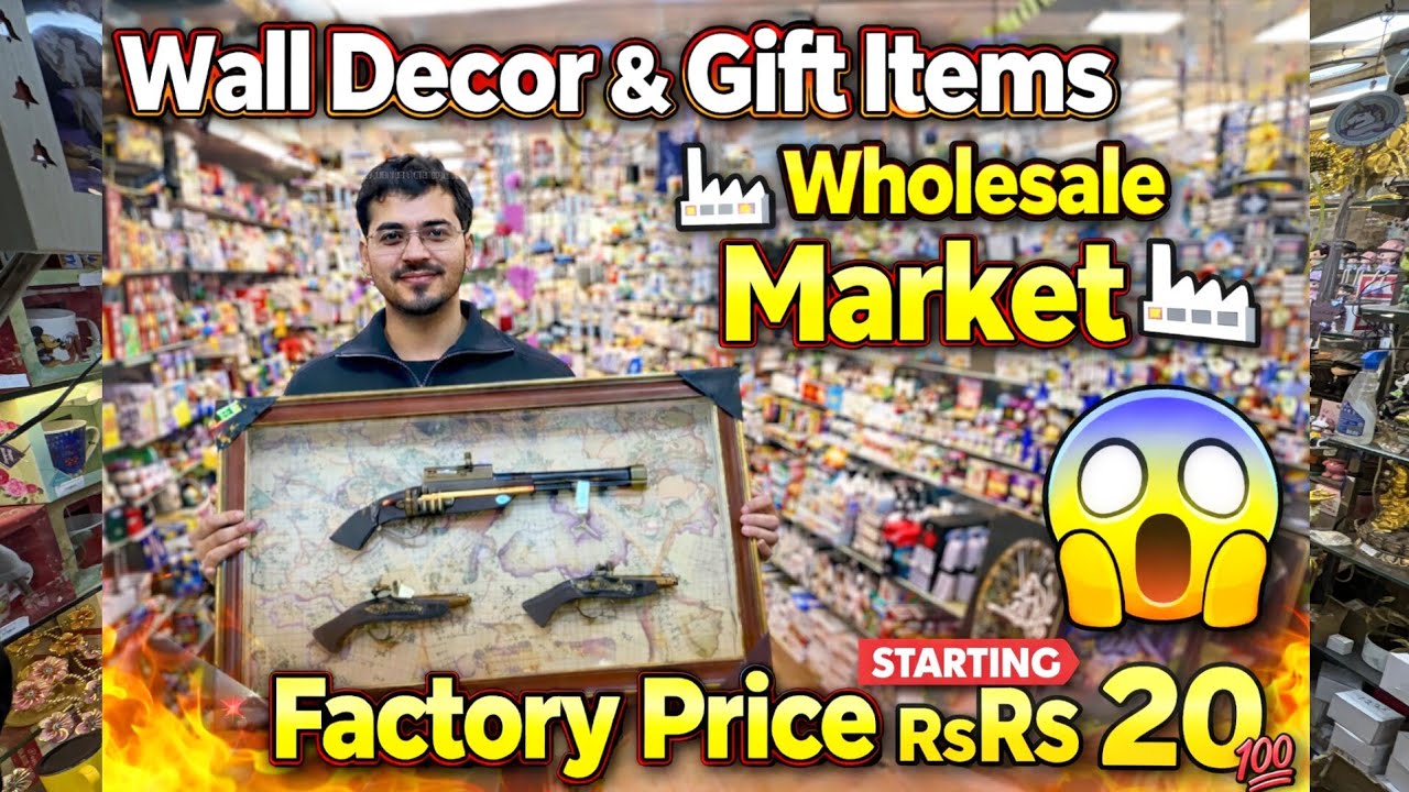 Is Gift Shop Me Sab Kuch Hai 😍 | Clock Flower Pot Showpiece & Wall Scenery | Best Gift Items”#viral