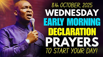 [Wednesday 8th October 2025] Early Morning Powerful Prophetic Morning Prayer | Apostle Joshua Selman