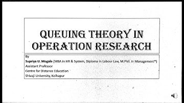 Queueing Theory in Operation Research (Part-II)