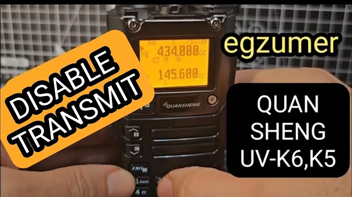 QUANSHENG UV-K5 , DISABLE - TX Transmit