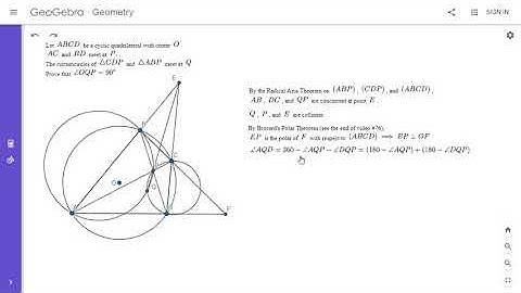Olympiad Geometry Problem #85: Cyclic Quad, Circumcircles, Perpendicular