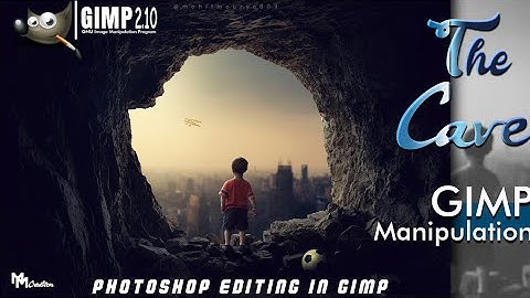 The Cave GIMP Manipulation Tutorial Compositing | Photoshop editing in gimp | Codingcreator