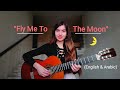 Fly me to the moon   in english  arabic