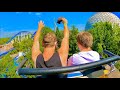 The Matterhorn Blitz Roller Coaster Ride at Theme Park Europa-Park in Germany