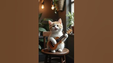 Thumbnail of When a Tiny Kitten Becomes a Ukulele Star 😹🎶#catlover #cat #kitten #viralshorts #lipsync