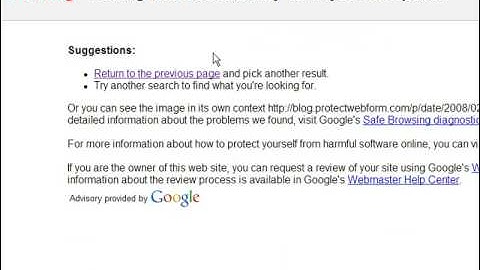 Crazy Google Error: This Site May Harm On Your Computer
