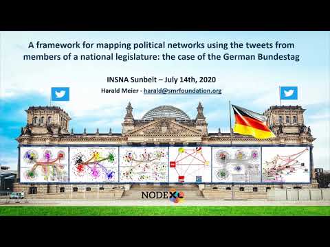 INSNA Sunbelt 2020 Presentation -  Bundestag Network Analysis with NodeXL Pro