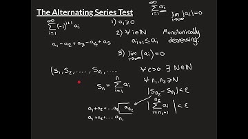 The Alternating Series Test