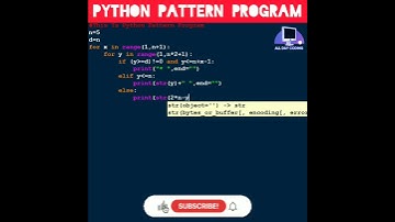 #python 69 To Print Tricky Pattern Program In Python | Computer Programming |#shorts #coding #python