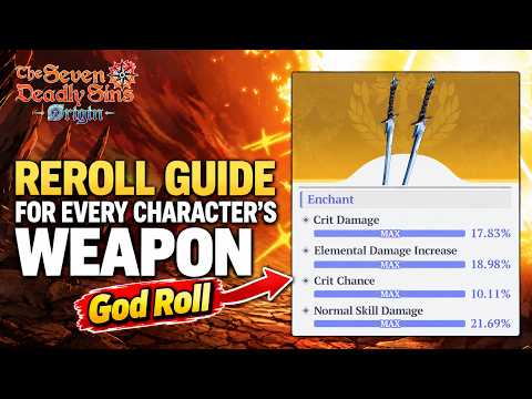 The Seven Deadly Sins: Origin Weapon Substat Reroll Guide