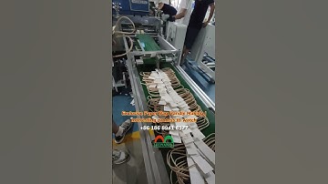 #paperbagmachine twisted rope paper bag handle making | Interesting production process to watch