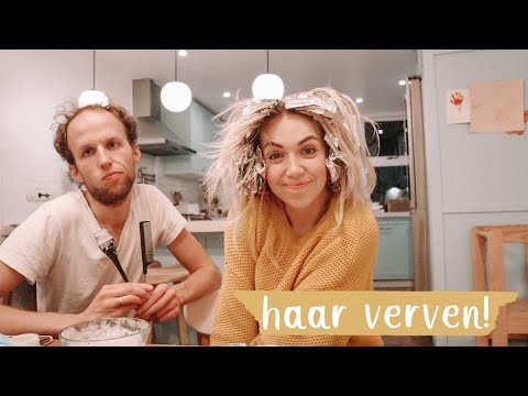 my husband dyes my hair (during quarantine)