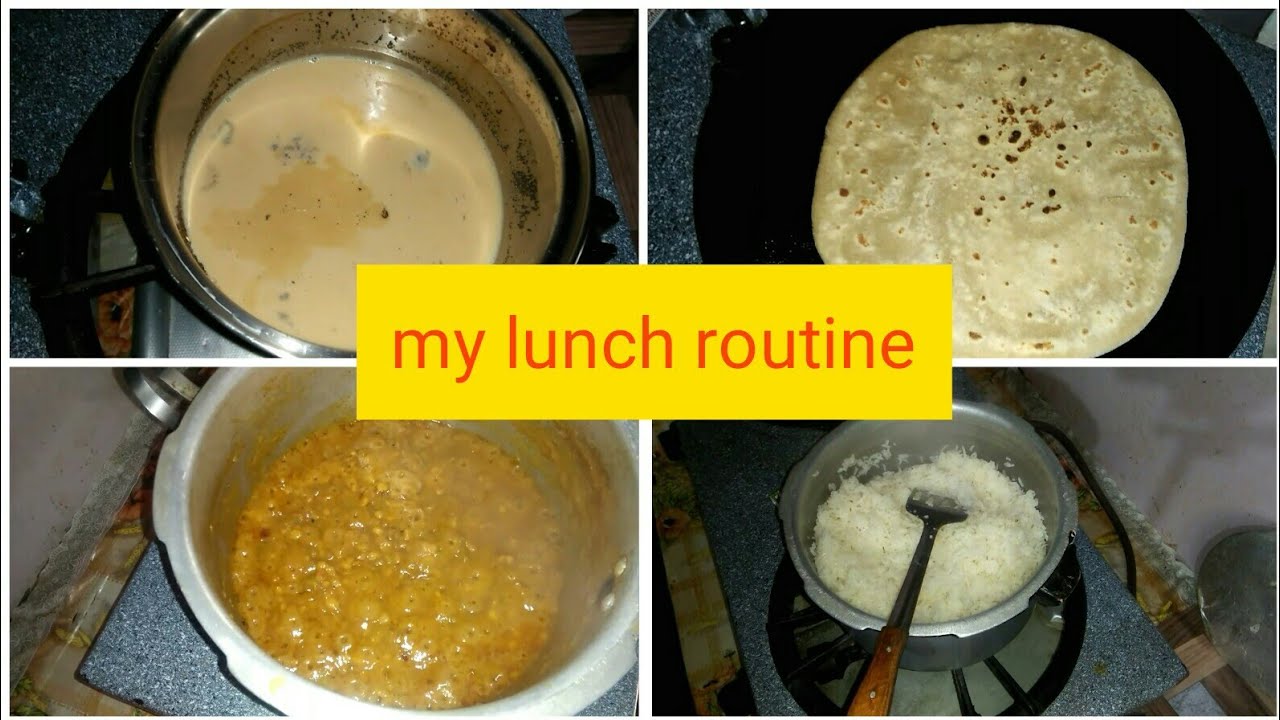 My daily routine /lunch routine - YouTube