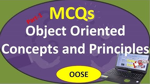 OOSE MCQs| Software Eng. MCQs/Object Oriented concepts MCQs Part1|Design concept MCQs