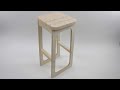 How to make a plywood pattern bar stool